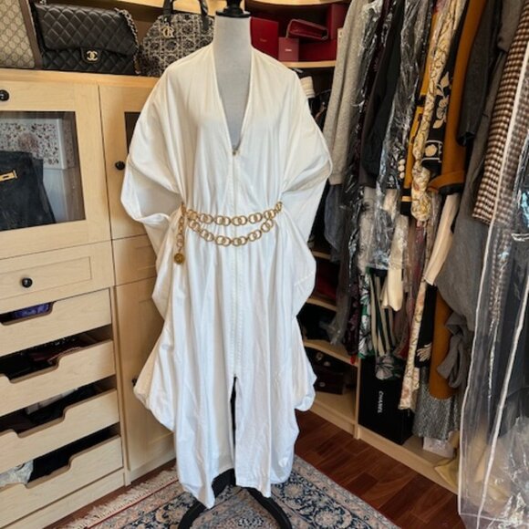 MM6 MAISON MARGIELA SIZE 38 V NECK LONG DRESS - Picture 2 of 6